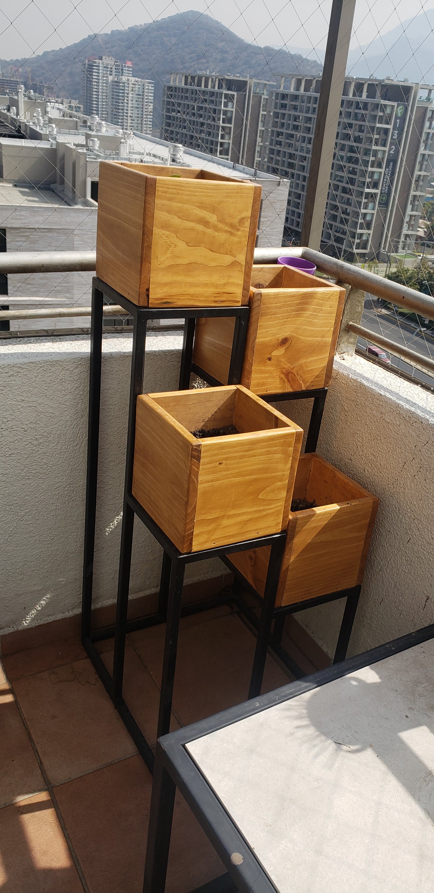 Macetero Cuádruple Claro