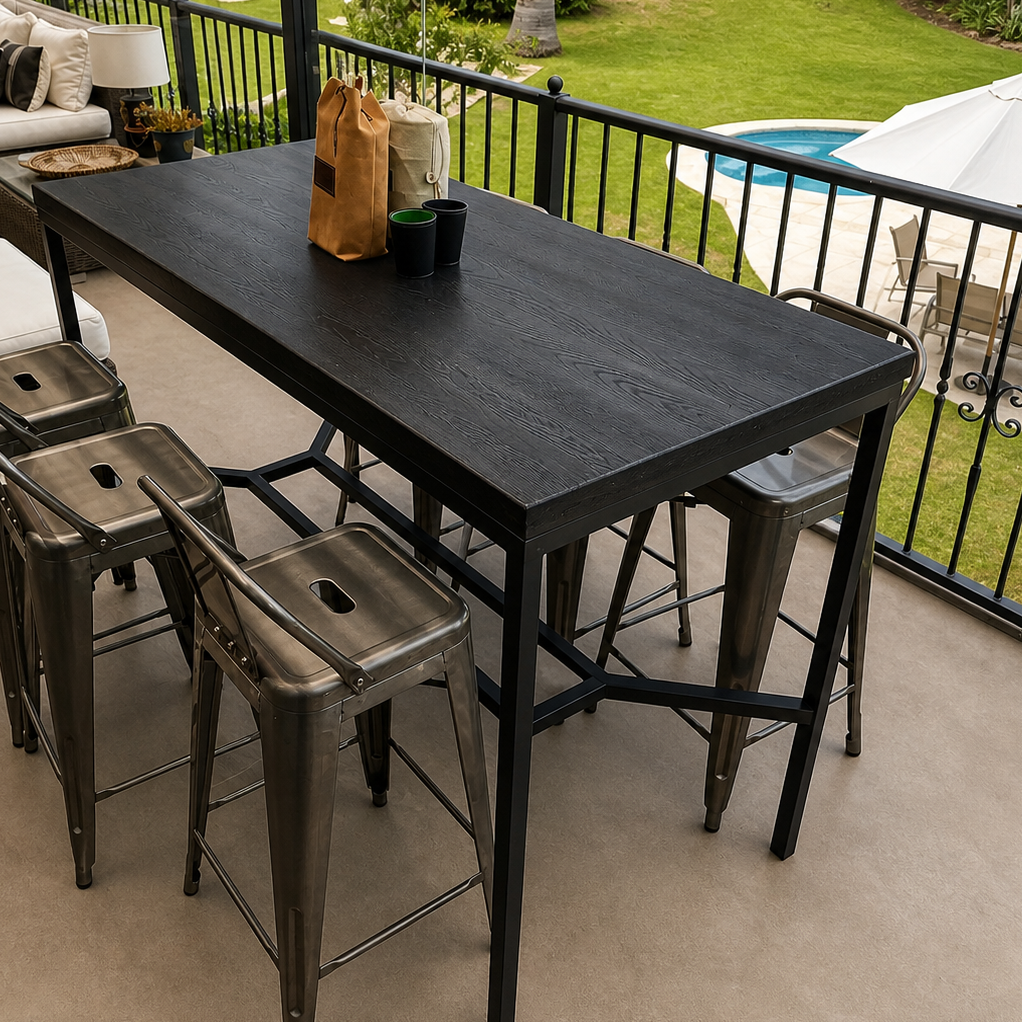 Mesa Alta de Terraza - Modelo Black Oak