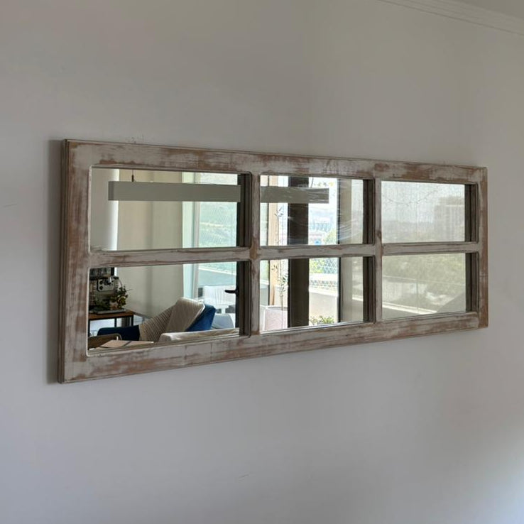 Espejo Pared Madera - Linea Gran Ventanal
