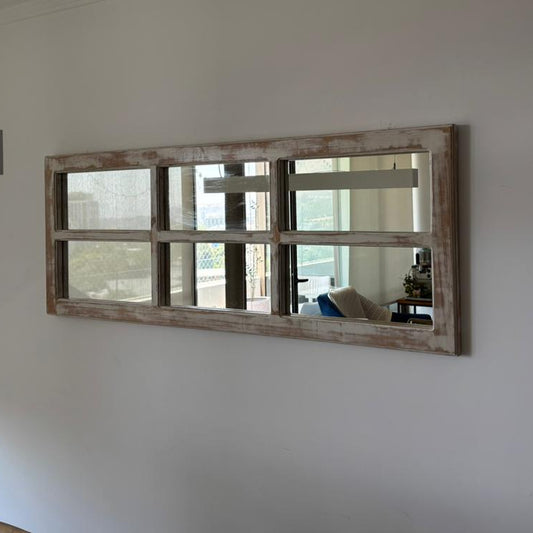 Espejo Pared Madera - Linea Gran Ventanal
