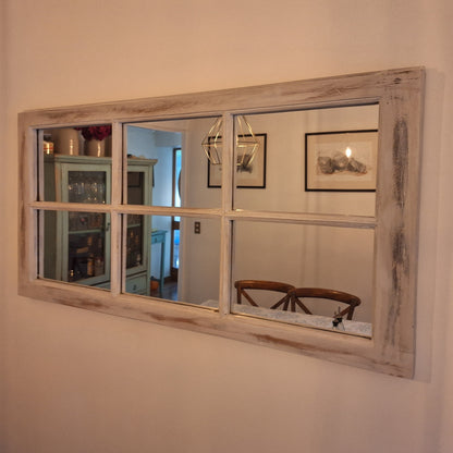 Espejo Pared Madera - Linea Retro Ventanal