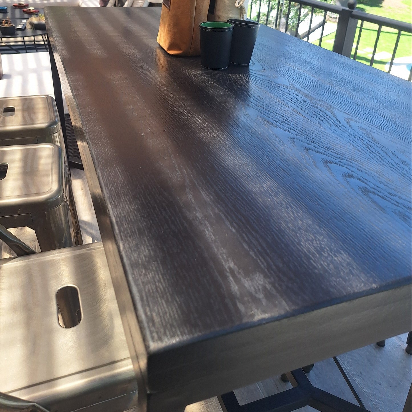 Mesa Alta de Terraza  - Modelo Black Oak