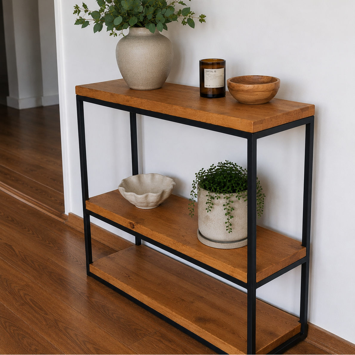 Arrimo Industrial Fierro Madera - Modelo Triple