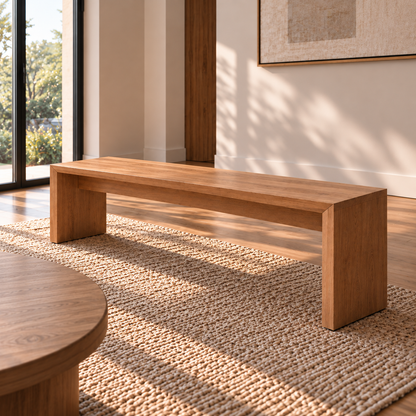 Banqueta Roble Americano | Línea Tokio | Modelo Nara