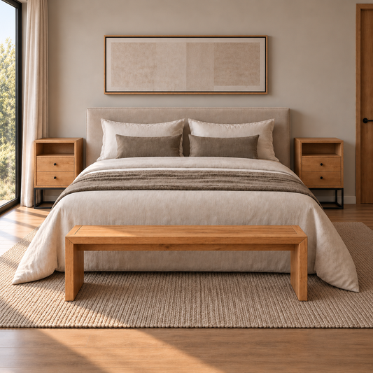 Banqueta Roble Americano | Línea Tokio | Modelo Nara
