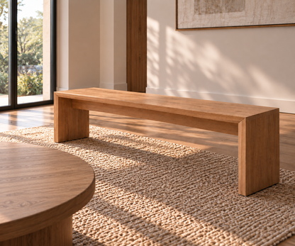 Banqueta Roble Americano | Línea Tokio | Modelo Nara
