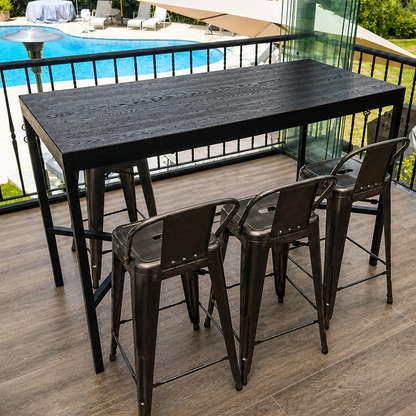 Mesa Alta de Terraza  - Modelo Black Oak