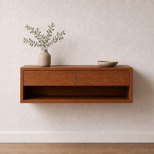 Arrimo Flotante Madera - Modelo Slim Roble