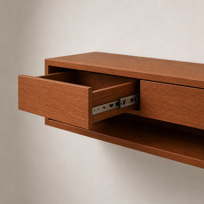 Arrimo Flotante Madera - Modelo Slim Roble
