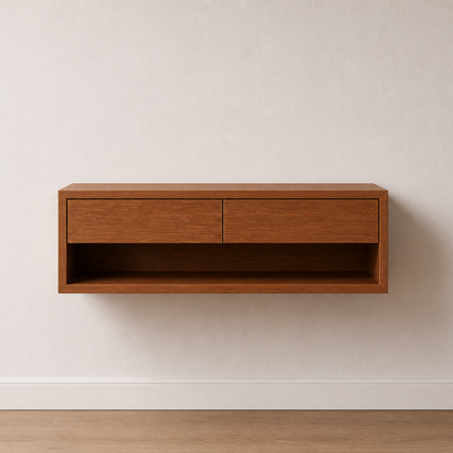 Arrimo Flotante Madera - Modelo Slim Roble