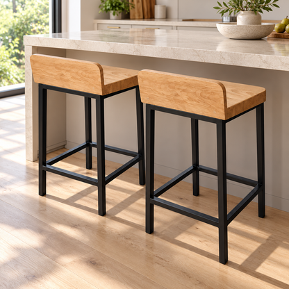 Piso de Fierro y Madera - Modelo Seul Roble Americano